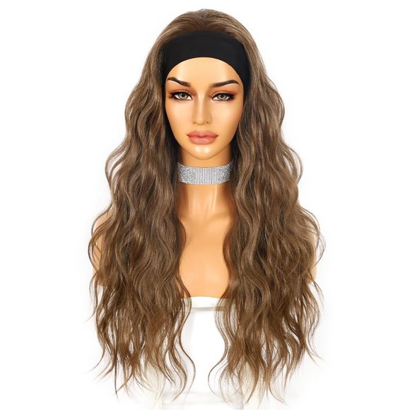 Body Wave Light Brown Headband Wig - Picture 3 of 3
